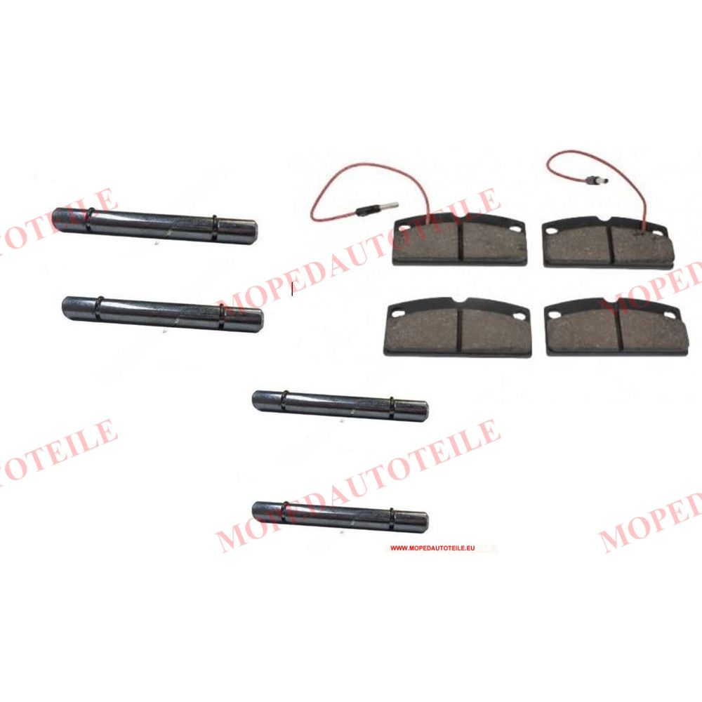 Goupille de guidage pour plaquettes de frein + plaquettes (30mm), Aixam, Microcar, Ligier, Chatenet, Grecav, JDM, Casalini